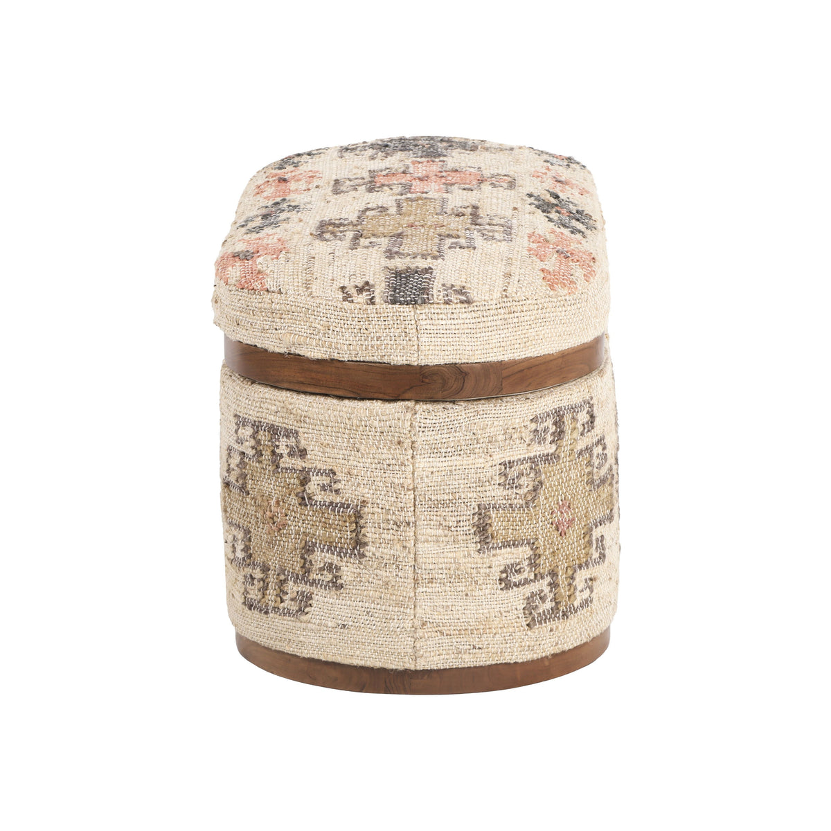 Olivier 41" Oval Storage Ottoman by TOV Furniture at Eve Furniture