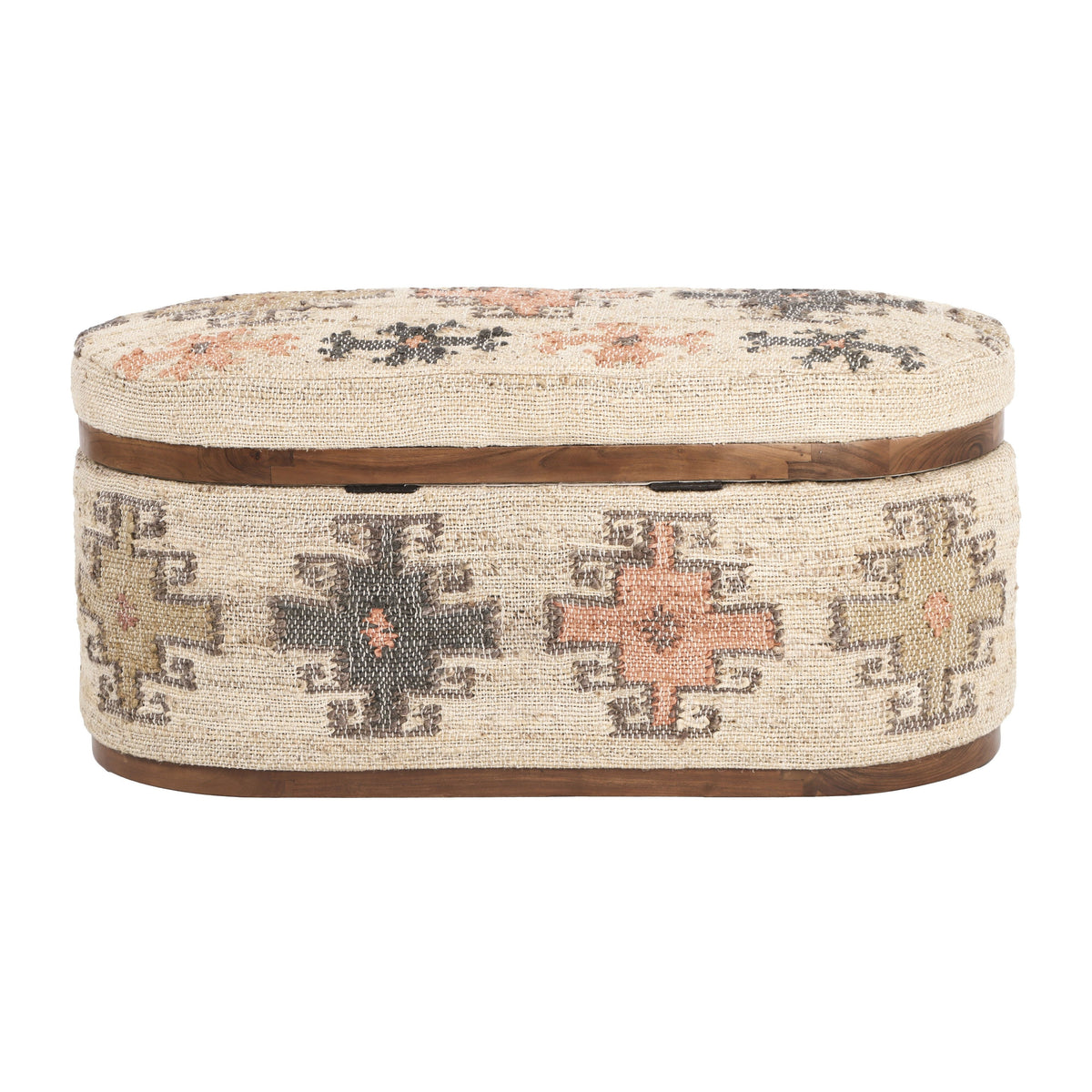 Olivier 41" Oval Storage Ottoman by TOV Furniture at Eve Furniture