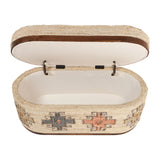 Olivier 41" Oval Storage Ottoman by TOV Furniture at Eve Furniture