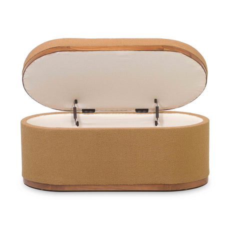 Olivier 41" Oval Storage Ottoman by TOV Furniture at Eve Furniture