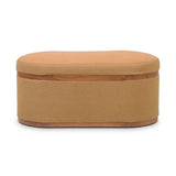 Olivier 41" Oval Storage Ottoman by TOV Furniture at Eve Furniture