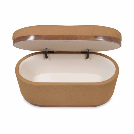 Olivier 41" Oval Storage Ottoman by TOV Furniture at Eve Furniture