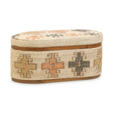 Olivier Cotton Oval Storage Ottoman by TOV Furniture at Eve Furniture