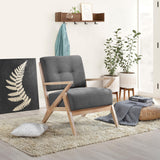 Ollen Dark Gray Accent Chair by Homelegance at Eve Furniture