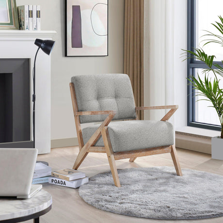 Ollen Gray Accent Chair by Homelegance at Eve Furniture