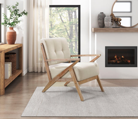 Ollen Sand Accent Chair by Homelegance at Eve Furniture