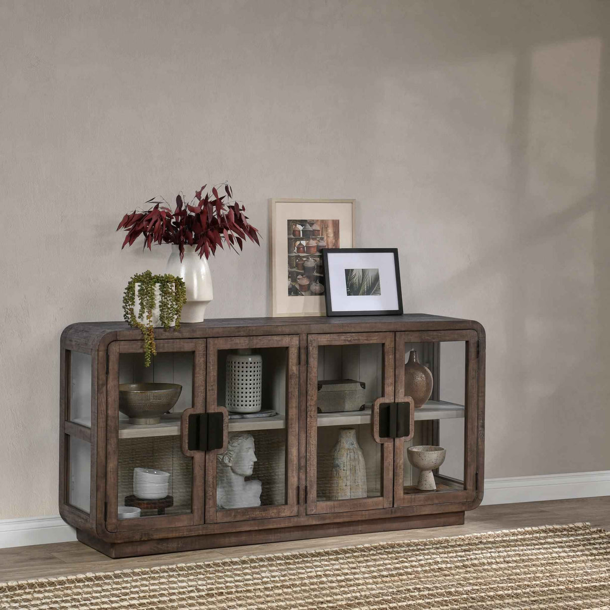 Ollie Brown 4 Door Buffet by Classic Home at Eve Furniture