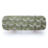 Ollie Olive Green Leopard Jacquard Bench by TOV Furniture at Eve Furniture