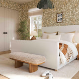 Ollie Straight Vegan Shearling Bench by TOV Furniture at Eve Furniture