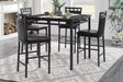 Olney Black/Dark Brown 5-Piece Counter Height Set by Homelegance at Eve Furniture