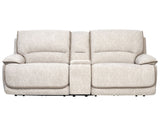Olsen Dove 3-Piece Dual-Power Zero-Gravity Modular Reclining Console Loveseat by Steve Silver at Eve Furniture