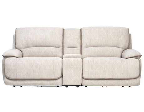 Olsen Dove 3-Piece Dual-Power Zero-Gravity Modular Reclining Console Loveseat by Steve Silver at Eve Furniture