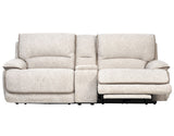 Olsen Dove 3-Piece Dual-Power Zero-Gravity Modular Reclining Console Loveseat by Steve Silver at Eve Furniture