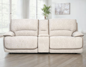 Olsen Dove 3-Piece Dual-Power Zero-Gravity Modular Reclining Console Loveseat by Steve Silver at Eve Furniture