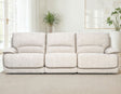 Olsen Dove 3-Piece Dual-Power Zero-Gravity Modular Reclining Sofa by Steve Silver at Eve Furniture