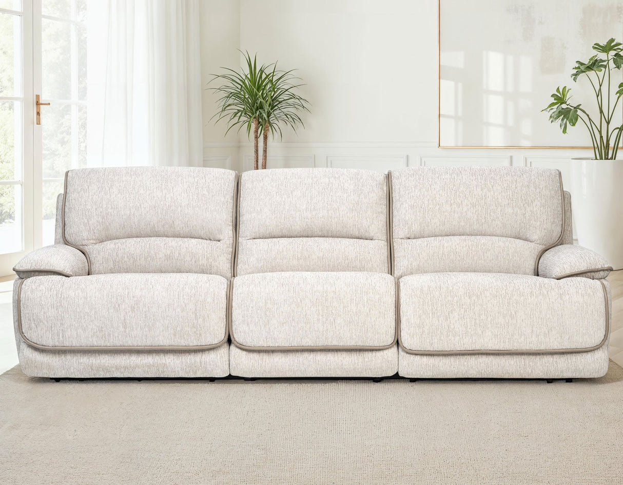 Olsen Dove 3-Piece Dual-Power Zero-Gravity Reclining Set by Steve Silver at Eve Furniture