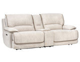 Olsen Dove 3-Piece Dual-Power Zero-Gravity Reclining Set by Steve Silver at Eve Furniture