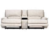 Olsen Dove 3-Piece Dual-Power Zero-Gravity Reclining Set by Steve Silver at Eve Furniture
