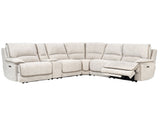 Olsen Dove 6-Piece Dual-Power Zero-Gravity Reclining Sectional by Steve Silver at Eve Furniture