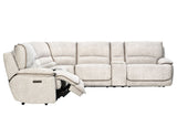 Olsen Dove 6-Piece Dual-Power Zero-Gravity Reclining Sectional by Steve Silver at Eve Furniture