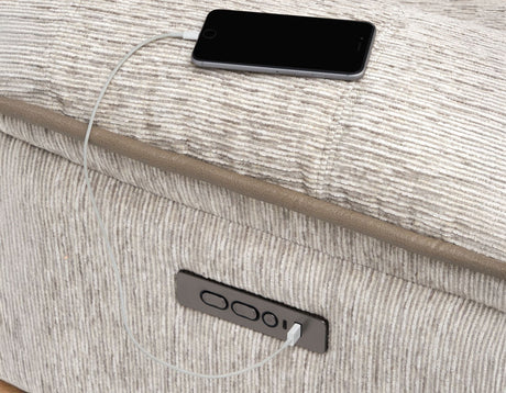 Olsen Dove Dual-Power Zero-Gravity Recliner by Steve Silver at Eve Furniture