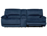 Olsen Indigo 3-Piece Dual-Power Zero-Gravity Modular Reclining Console Loveseat by Steve Silver at Eve Furniture