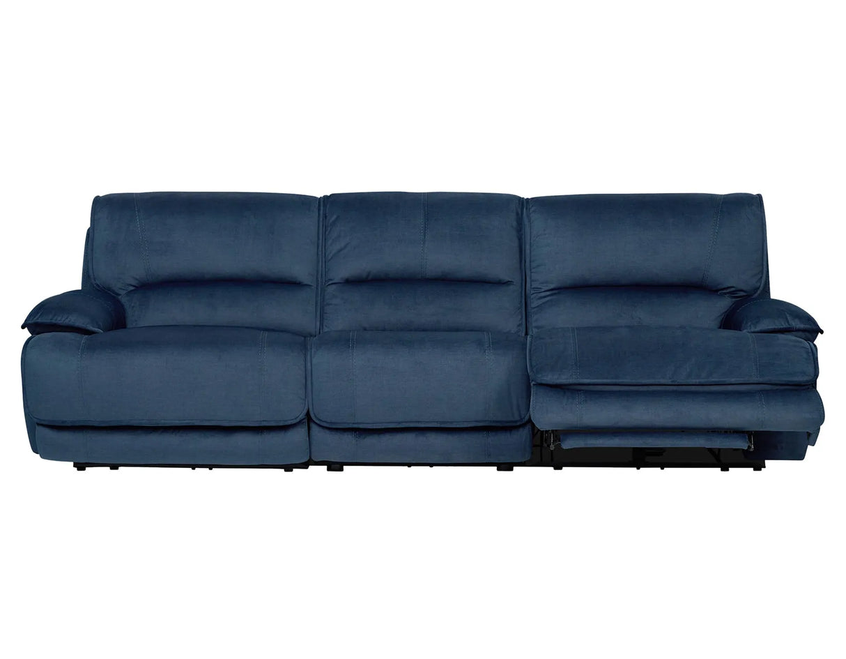 Olsen Indigo 3-Piece Dual-Power Zero-Gravity Modular Reclining Sofa by Steve Silver at Eve Furniture