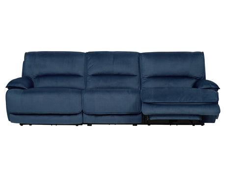 Olsen Indigo 3-Piece Dual-Power Zero-Gravity Modular Reclining Sofa by Steve Silver at Eve Furniture