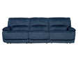 Olsen Indigo 3-Piece Dual-Power Zero-Gravity Modular Reclining Sofa by Steve Silver at Eve Furniture