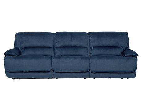 Olsen Indigo 3-Piece Dual-Power Zero-Gravity Modular Reclining Sofa by Steve Silver at Eve Furniture