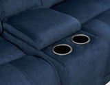 Olsen Indigo 6-Piece Dual-Power Zero-Gravity Reclining Sectional by Steve Silver at Eve Furniture