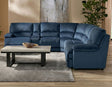Olsen Indigo 6-Piece Dual-Power Zero-Gravity Reclining Sectional by Steve Silver at Eve Furniture