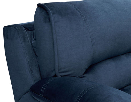 Olsen Indigo Dual-Power Zero-Gravity Recliner by Steve Silver at Eve Furniture