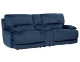 Olsen Indigo Dual-Power Zero-Gravity Reclining Set by Steve Silver at Eve Furniture