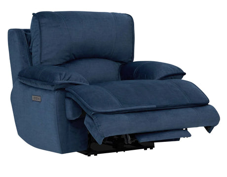Olsen Indigo Dual-Power Zero-Gravity Reclining Set by Steve Silver at Eve Furniture