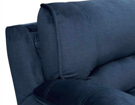 Olsen Indigo 3-Piece Dual-Power Zero-Gravity Modular Reclining Sofa by Steve Silver at Eve Furniture