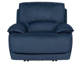Olsen Indigo Dual-Power Zero-Gravity Reclining Set by Steve Silver at Eve Furniture