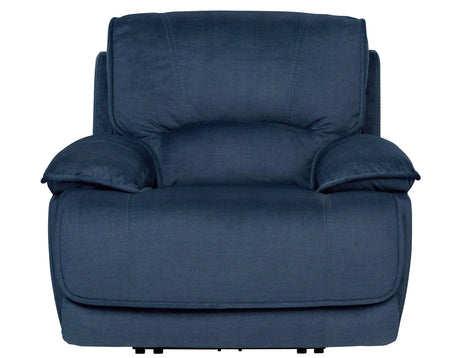 Olsen Indigo Dual-Power Zero-Gravity Reclining Set by Steve Silver at Eve Furniture