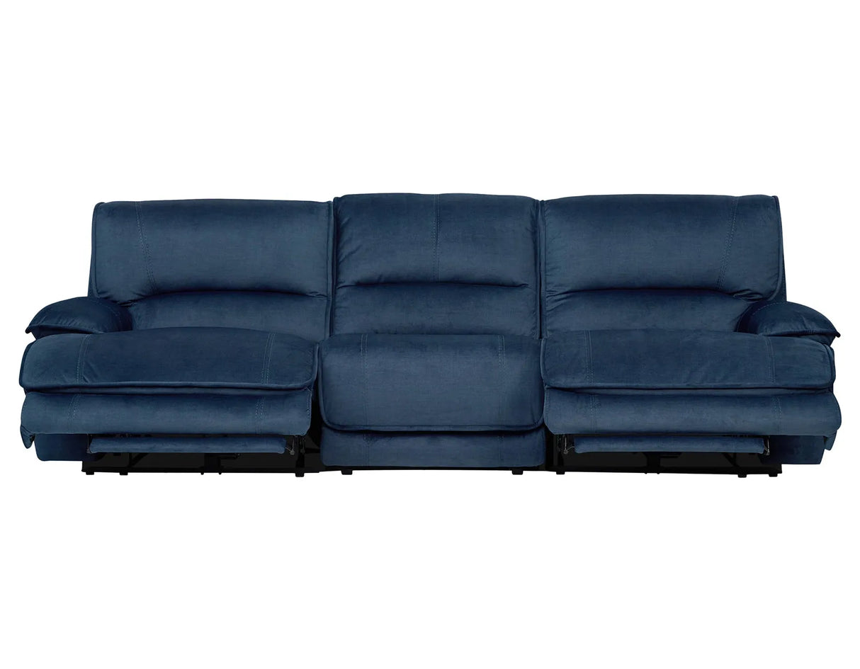 Olsen Indigo Dual-Power Zero-Gravity Reclining Set by Steve Silver at Eve Furniture