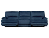 Olsen Indigo Dual-Power Zero-Gravity Reclining Set by Steve Silver at Eve Furniture