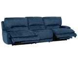 Olsen Indigo Dual-Power Zero-Gravity Reclining Set by Steve Silver at Eve Furniture