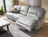 Olsen Silver 3-Piece Dual-Power Zero-Gravity Modular Reclining Console Loveseat by Steve Silver at Eve Furniture