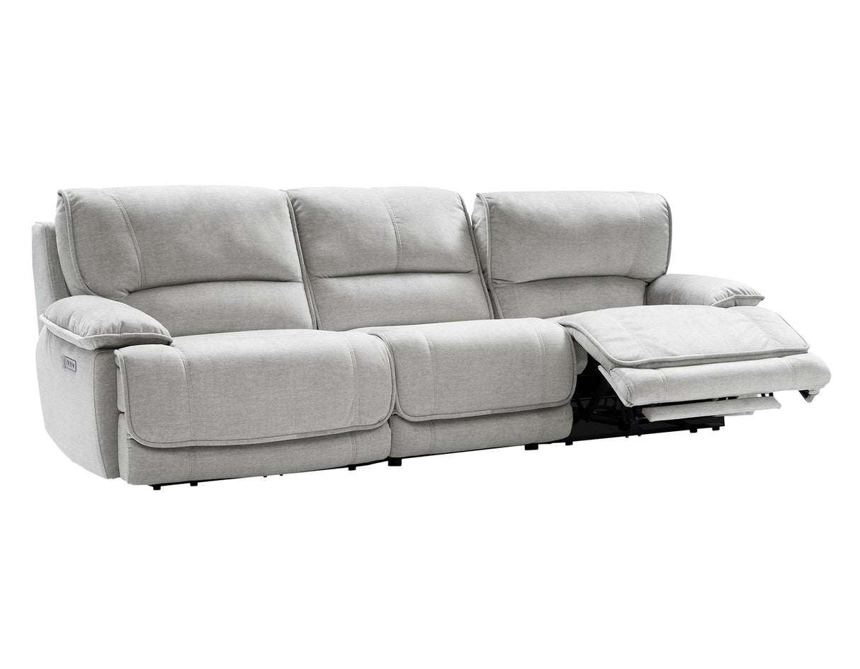 Olsen Silver 3-Piece Dual-Power Zero-Gravity Modular Reclining Sofa by Steve Silver at Eve Furniture