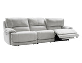 Olsen Silver 3-Piece Dual-Power Zero-Gravity Modular Reclining Sofa by Steve Silver at Eve Furniture