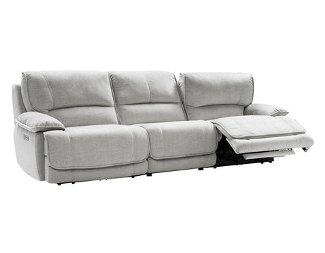 Olsen Silver 3-Piece Dual-Power Zero-Gravity Modular Reclining Sofa by Steve Silver at Eve Furniture