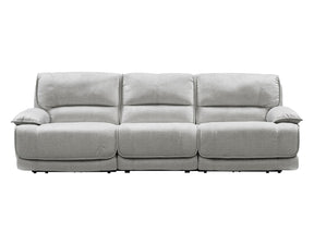 Olsen Silver 3-Piece Dual-Power Zero-Gravity Modular Reclining Sofa by Steve Silver at Eve Furniture