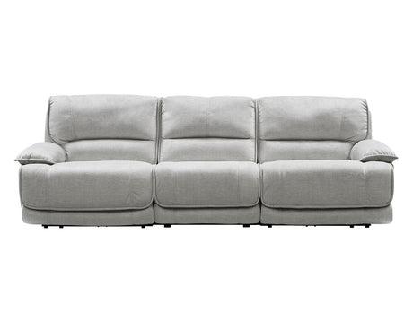 Olsen Silver 3-Piece Dual-Power Zero-Gravity Modular Reclining Sofa by Steve Silver at Eve Furniture