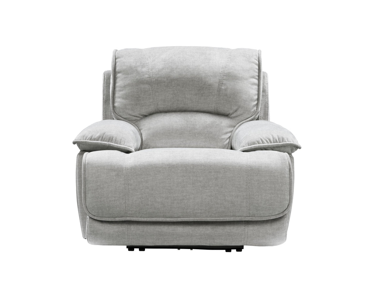 Olsen Silver 3-Piece Dual-Power Zero-Gravity Reclining Set by Steve Silver at Eve Furniture