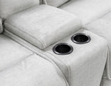 Olsen Silver 3-Piece Dual-Power Zero-Gravity Reclining Set by Steve Silver at Eve Furniture