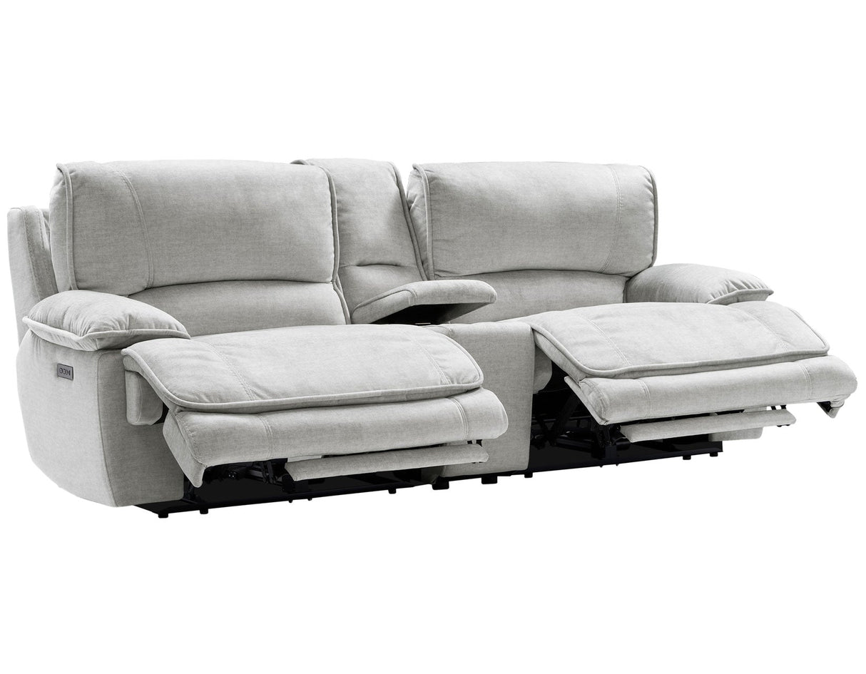 Olsen Silver 3-Piece Dual-Power Zero-Gravity Reclining Set by Steve Silver at Eve Furniture